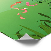 モダンな rustic フェスティバル Wedfest ウェディングプログラム ポスター (角)