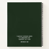 モダンな rustic 男性的 山岳 ツリー アーボリスト ノートブック (裏面)