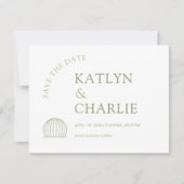 モダンな Southwestern サボテンの Save The Date カード (正面)