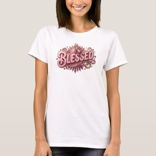 モダンなBLESSED オリジナルグッズ Tシャツ (正面)