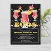 モダンなBoos and Booze ハロウィンパーティーの招待状 招待状 (スタンド正面)