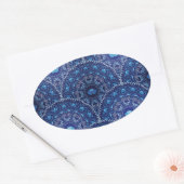 モダンなCYO - オーバルステッカー 楕円形シール (封筒)