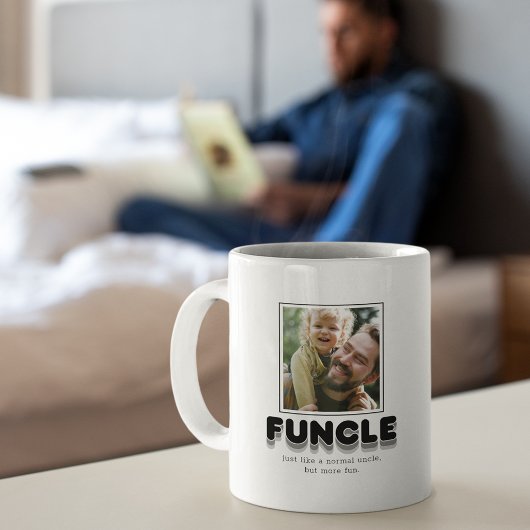 モダンなFuncleおじさん写真 コーヒーマグカップ
