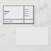 モダンなHDRの名刺 名刺 (正面/裏面)