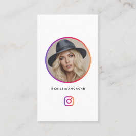 モダンなInstagramプロフィールグリッドインフルエンサー 名刺