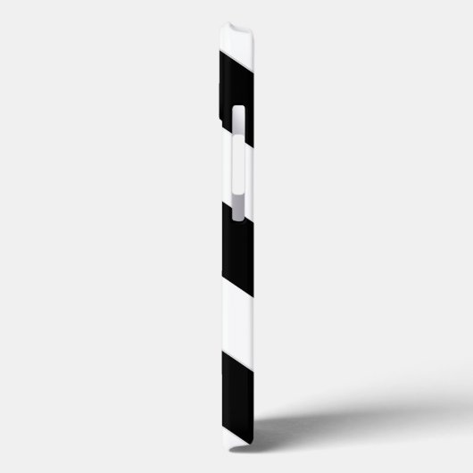 モダンなiPhone6ケースの黒く及び白い対角線のストライプ Case-Mate iPhoneケース (裏面 / 左)