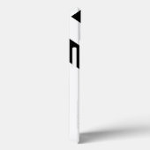 モダンなiPhone6ケースの黒く及び白い対角線のストライプ Case-Mate iPhoneケース (裏面 / 右)