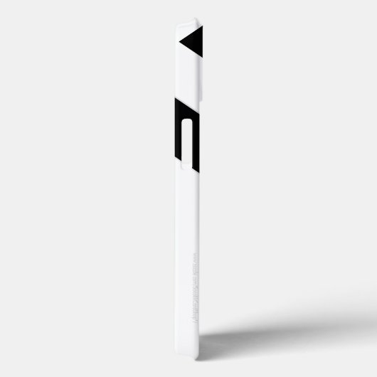 モダンなiPhone6ケースの黒く及び白い対角線のストライプ Case-Mate iPhoneケース (裏面 / 右)