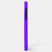 モダンなiPhone6ケース、紫色及びパーソナライズな白 Case-Mate iPhoneケース (裏面/左)