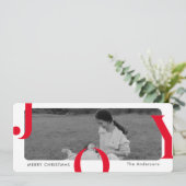 モダンなJOY 太字タイポグラフィー フォト クリスマス (スタンド正面)