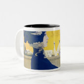 モダンなLa Maison c.1902 ツートーンマグカップ (正面左)