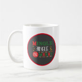 モダンなMingle & Jingle ホリデー コーヒーマグカップ (左)