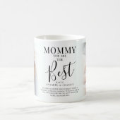 モダンな'MOMMY'あなたは最高のフォトキープス コーヒーマグカップ (中央)