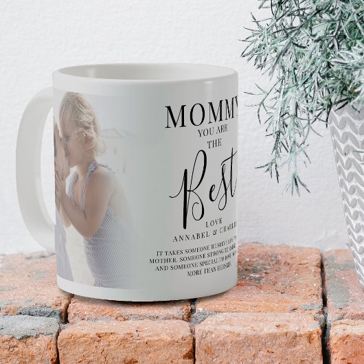 モダンな'MOMMY'あなたは最高のフォトキープス コーヒーマグカップ