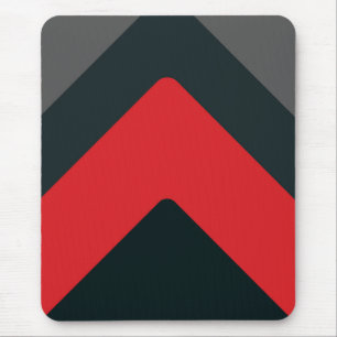 モダンなmousepad、黒、赤、灰色、抽象芸術 マウスパッド