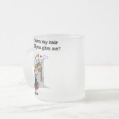 モダンなRapunzel フロストグラスマグカップ (正面左)