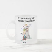 モダンなRapunzel フロストグラスマグカップ (左)