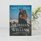 モダンなSave The Date - あなただけの写真付き 招待状 (スタンド正面)