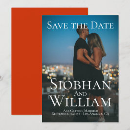 モダンなSave The Date - あなただけの写真付き 招待状