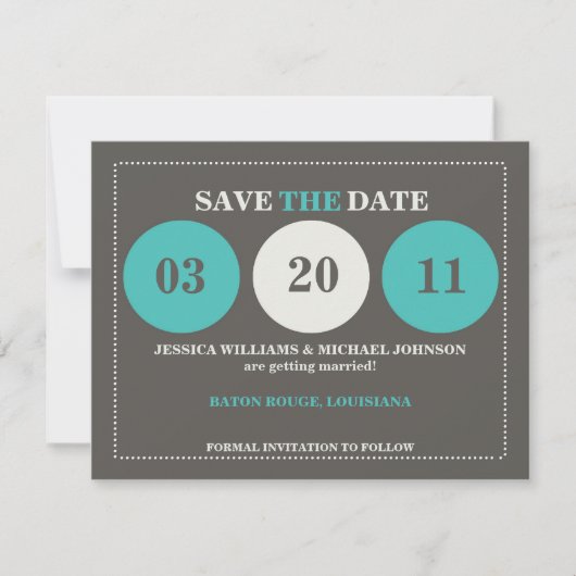 モダンなSave the Date セーブザデート (正面)