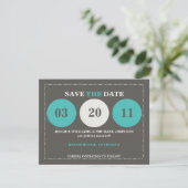 モダンなSave the Date セーブザデート (スタンド正面)