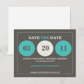 モダンなSave the Date セーブザデート (正面/裏面)