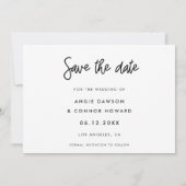 モダンなSave the date フォトカード セーブザデート (裏面)