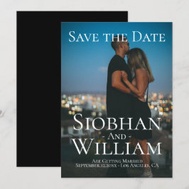 モダンなSave The Date - 写真付きでパーソナライズ 招待状