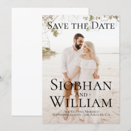 モダンなSave The Date - 写真付きでパーソナライズ 招待状