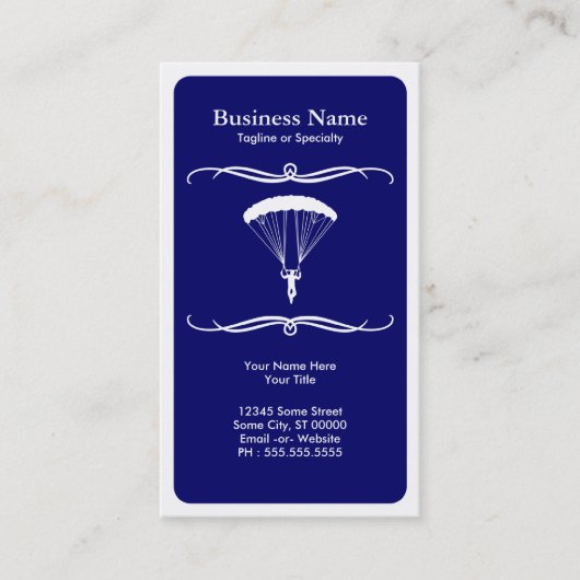 モダンなskydiving 名刺 (正面)
