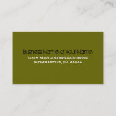 モダンなSwooshのモノグラムU 名刺 (裏面)