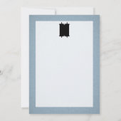 モダンなTorahは灰色および青感謝していしています サンキューカード (裏面)