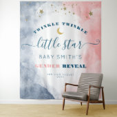 モダンなTwinkle Twinkle 性別発表バックドロップ タペストリー (インサイチュ)