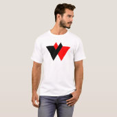 モダンなWモノグラム Tシャツ (正面フル)