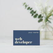モダンなWeb開発者名刺 名刺 (スタンド正面)
