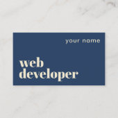 モダンなWeb開発者名刺 名刺 (正面)