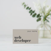 モダンなWeb開発者名刺 名刺 (スタンド正面)