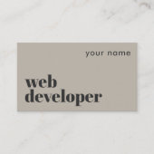 モダンなWeb開発者名刺 名刺 (正面)