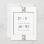 モダンによってタイルを張られるパターン保存日付 セーブザデート (正面)