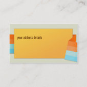 モダンによって折られるペーパー名刺 名刺 (裏面)