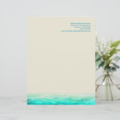 モダンによって絵を描かれる抽象的な輝きの海レターヘッド レターヘッド (スタンド正面)