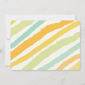 モダンのこんにちはベビーの双生児のベビーの一口は及び招待を見ます 招待状 (裏面)