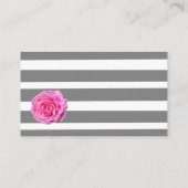 モダンのばら色の夏のロマンスの名刺 名刺 (裏面)