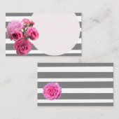 モダンのばら色の夏のロマンスの名刺 名刺 (正面/裏面)