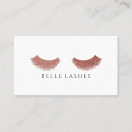 モダンのばら色の金ゴールドのまつげの美しい 名刺