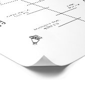 モダンのアイコン結婚タイムラインプログラムポスター ポスター (角)