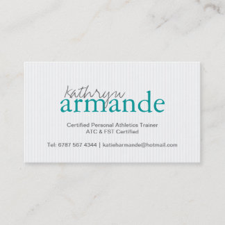 モダンのストライプな名刺 名刺