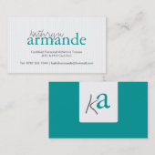 モダンのストライプな名刺 名刺 (正面/裏面)