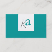 モダンのストライプな名刺 名刺 (裏面)