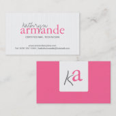 モダンのストライプな名刺 名刺 (正面/裏面)